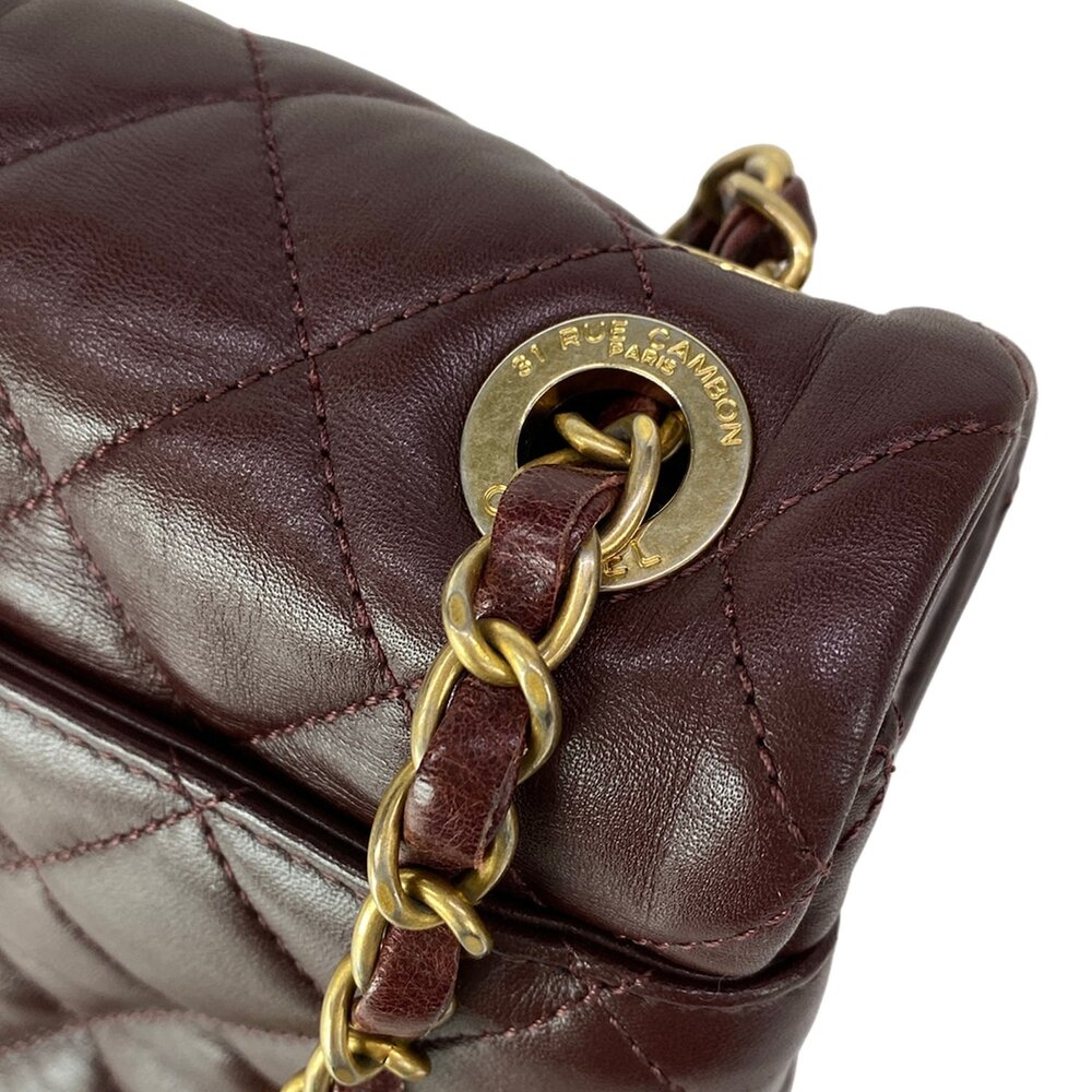 Chanel Single Flap Matelasse Shoulder Bag Lambskin Vintage Calf - Picture 16 of 16
